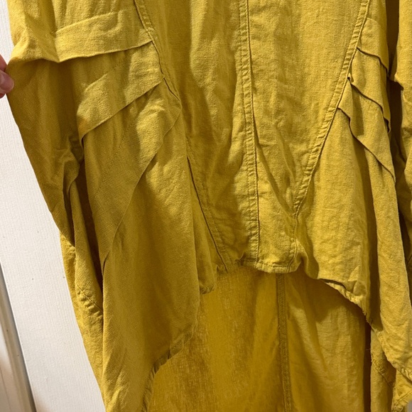 Cynthia Rowley Yellow Linen Dress XS - Picture 4 of 5